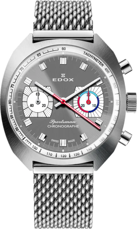 Edox Sportsman Chronographe Automatic Grey Limited Edition Watch made by Edox