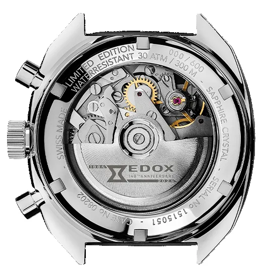 Edox Sportsman Chronographe Automatic Blue Limited Edition Watch sold by Jura Watches product image thumbnail 4