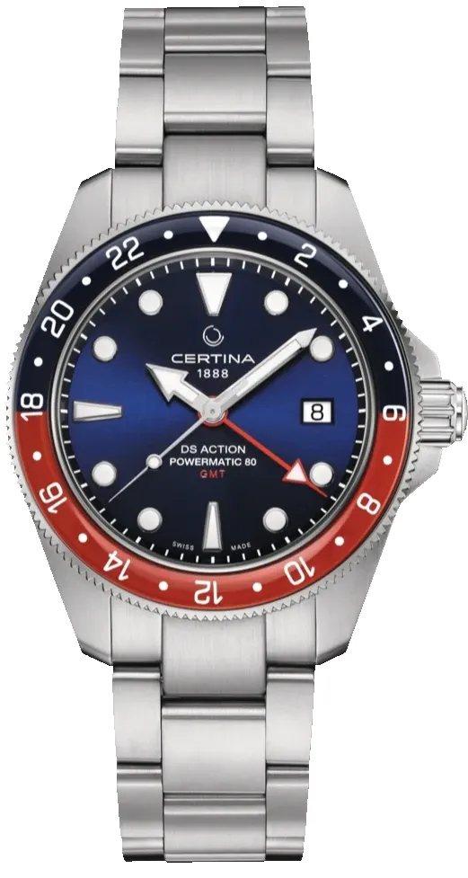 Certina DS Action GMT Powermatic 80 Mens Watch sold by Jura Watches