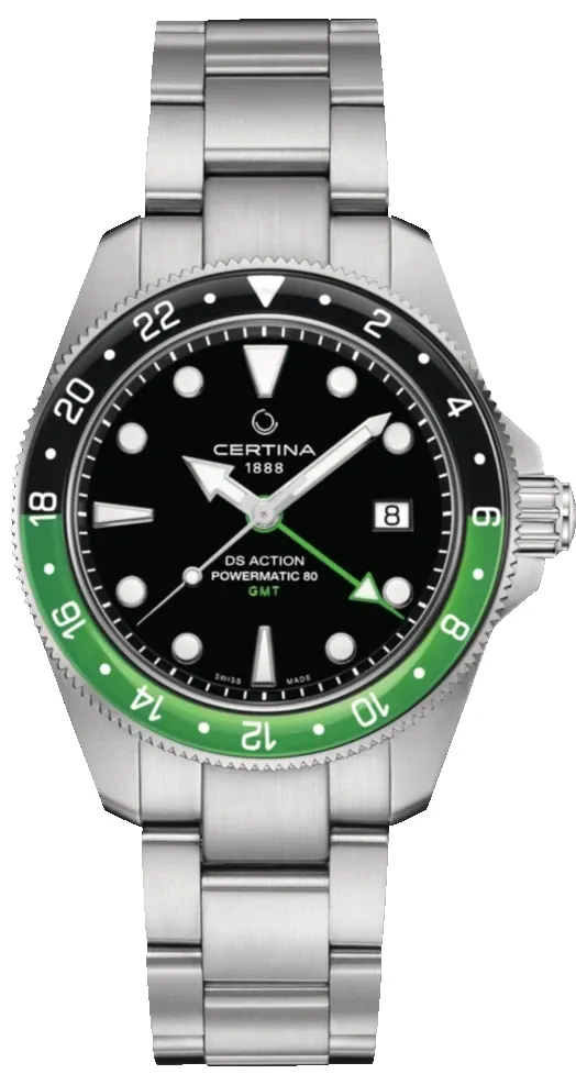 Certina DS Action GMT Powermatic 80 Mens Watch sold by Jura Watches