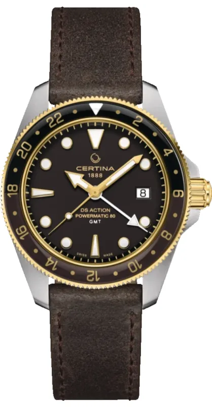 Certina DS Action GMT Powermatic 80 Mens Watch made by Jura Watches