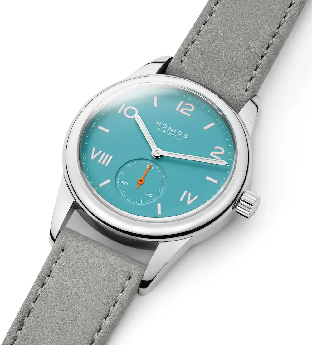 Nomos Glashutte Club Campus Endless Blue Sapphire Crystal Watch Pre-Order sold by Jura Watches product image thumbnail 3