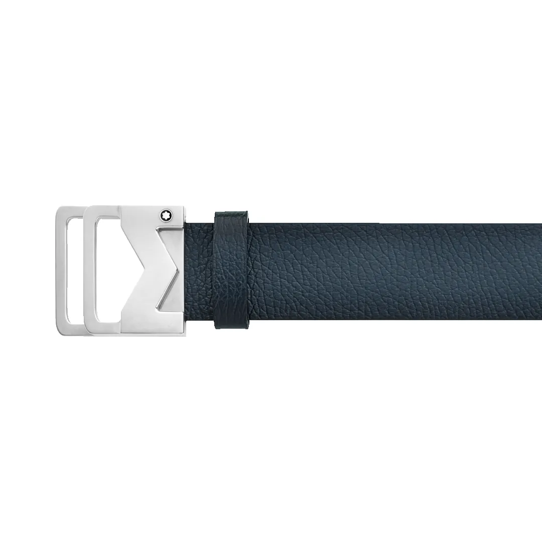 Montblanc M Buckle Sfumato Blue 35 mm Leather Belt sold by Jura Watches product image thumbnail 2