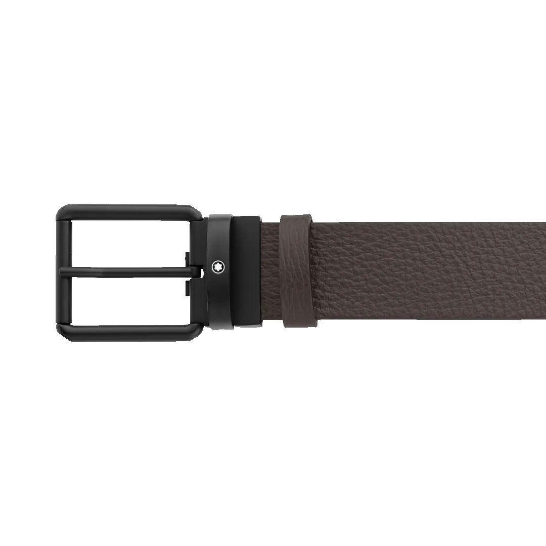 Montblanc Brown/Black 35 mm Reversible Leather Belt sold by Jura Watches product image thumbnail 2