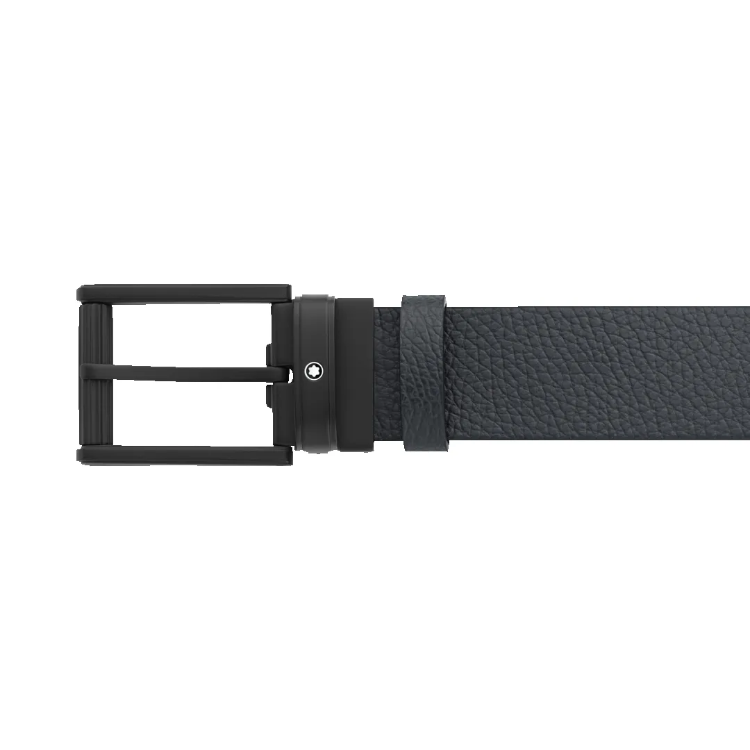 Montblanc Blue/Black 35 mm Reversible Leather Belt sold by Jura Watches product image thumbnail 2