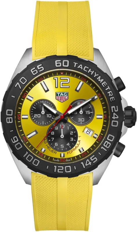 TAG Heuer Formula 1 Chronograph Yellow Watch sold by Jura Watches