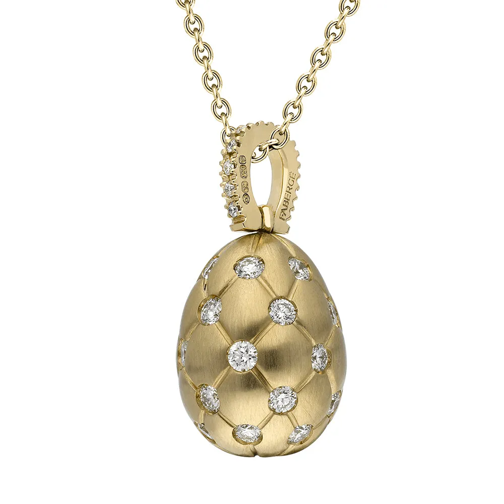 Faberge Treillage 18ct Yellow Gold 0.78ct Diamond Egg Pendant Exclusive Edition sold by Jura Watches product image thumbnail 2