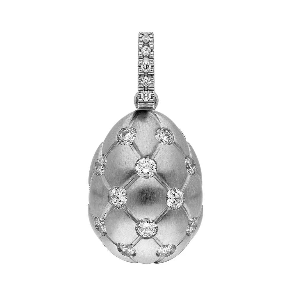Faberge Treillage 18ct White Gold 0.78ct Diamond Egg Charm Exclusive Edition sold by Jura Watches product image thumbnail 2