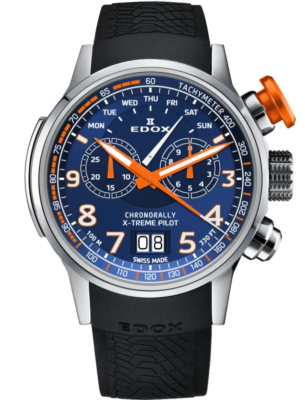 Edox Chronorally Quartz Chronograph Titanium made by Edox