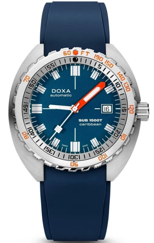 Doxa SUB 1500T Caribbean Rubber sold by Jura Watches