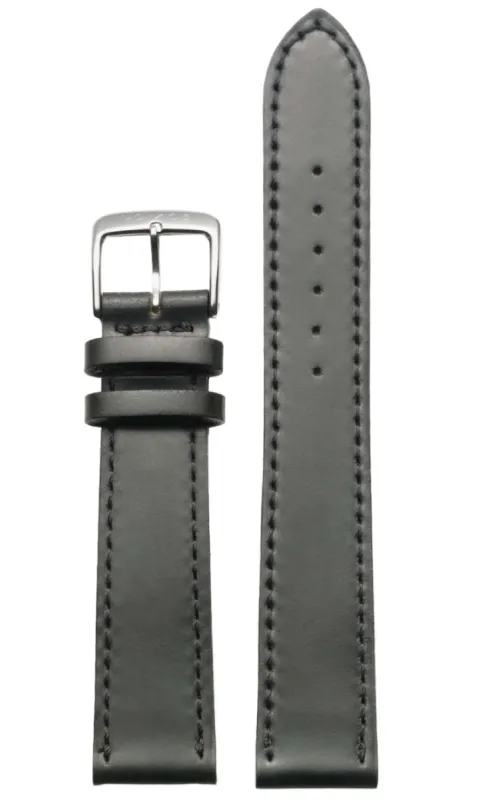 Nomos Glashutte Strap Horween Genuine Shell Cordovan Black 19 mm Short sold by Jura Watches