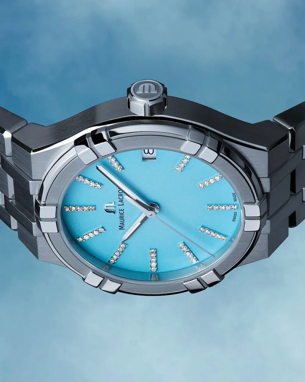 Maurice Lacroix Aikon Quartz 35mm Deep Sky Blue Watch sold by Jura Watches product image thumbnail 3
