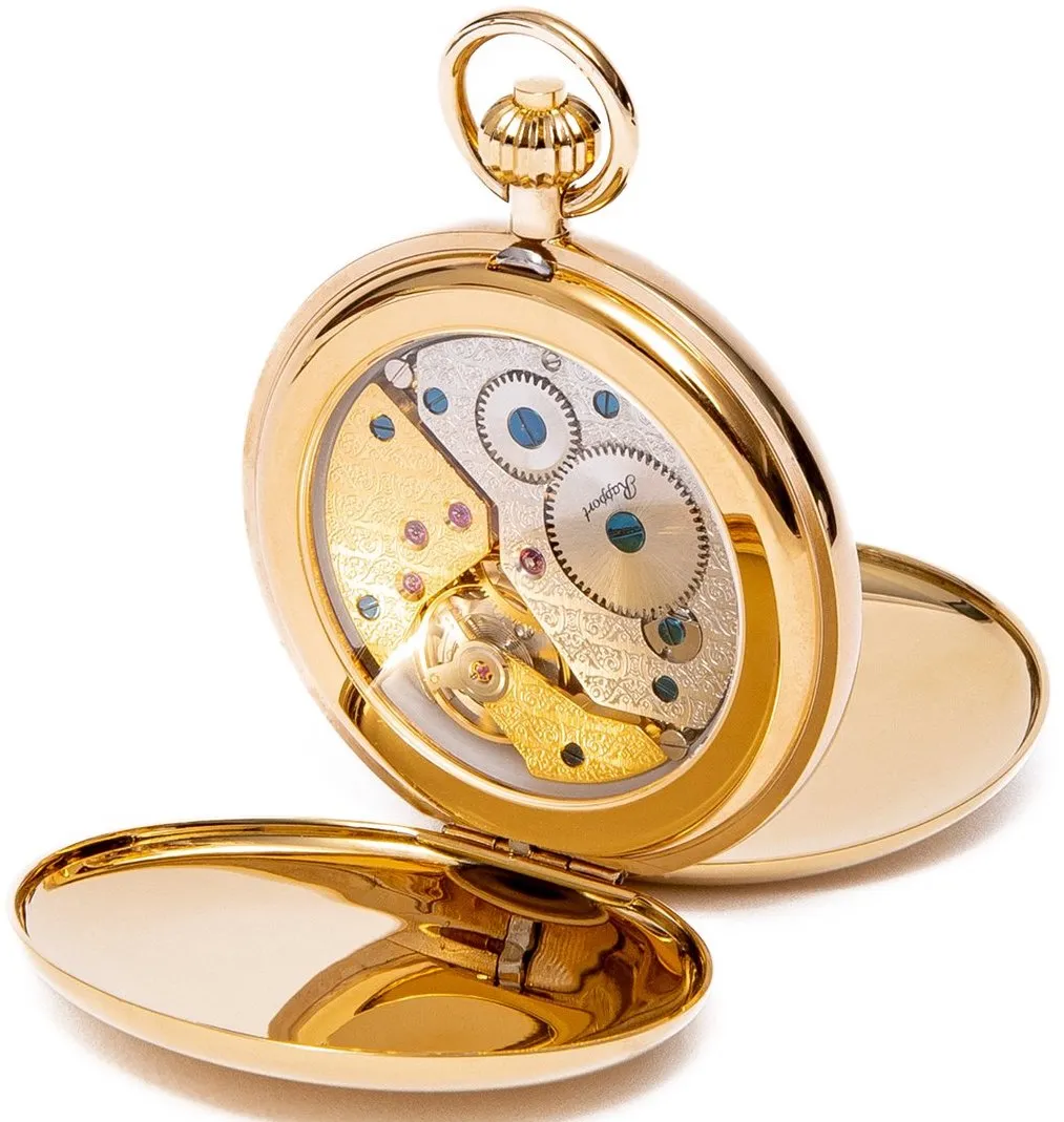 Rapport Pocket Watch Mechanical Double Hunter Gold Plated sold by Jura Watches product image thumbnail 2