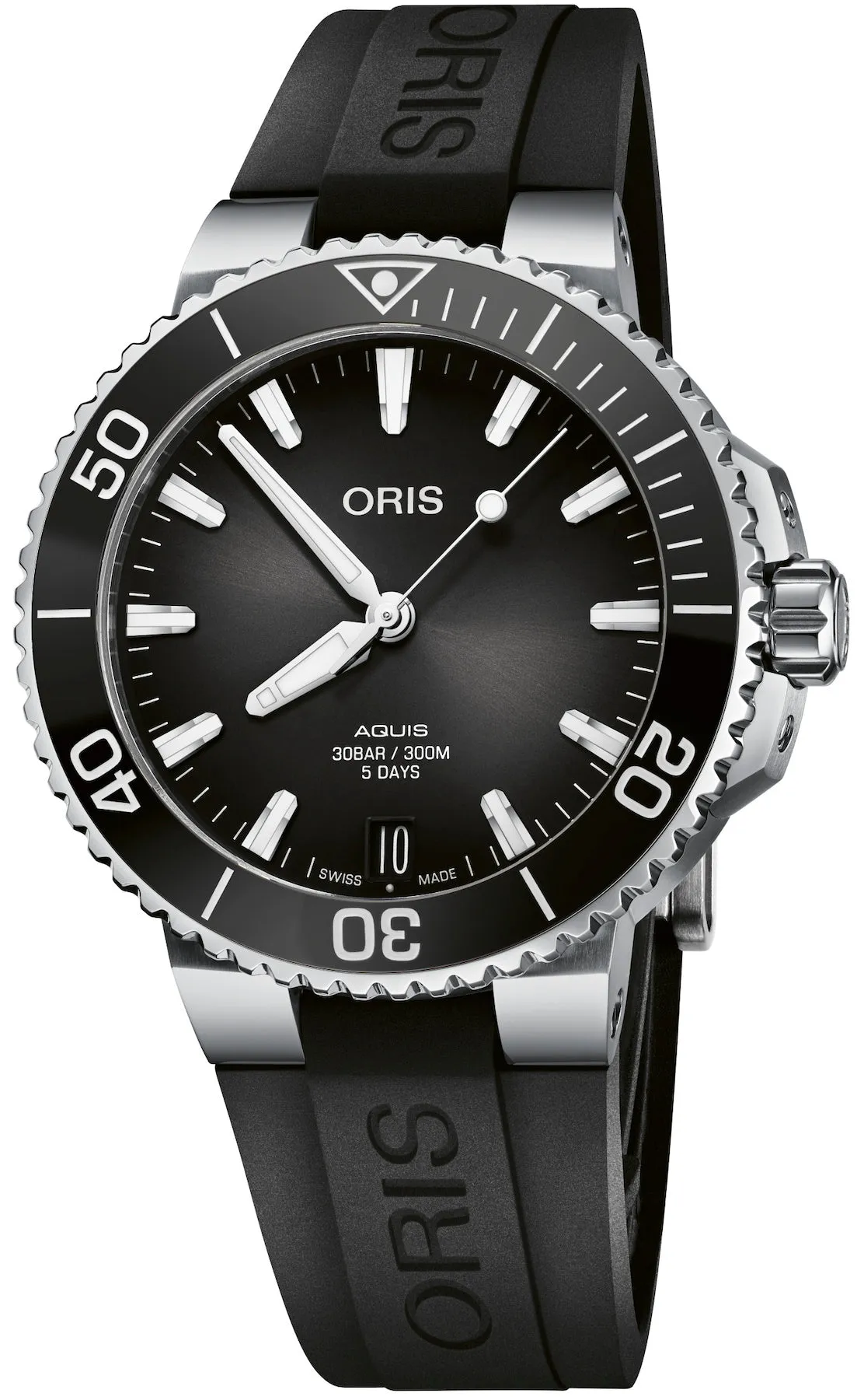 Oris Aquis Date Calibre 400 Anthracite Rubber D sold by Jura Watches