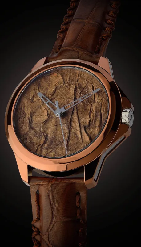 ArtyA Son of Earth Tobacco Choco Gold Limited Edition Watch sold by Jura Watches