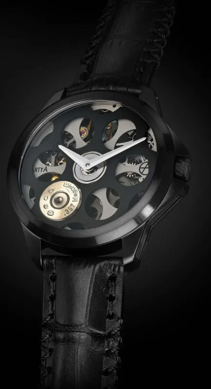 ArtyA Son of a Gun Russian Roulette A1 Black & Grey Limited Edition Watch sold by Jura Watches
