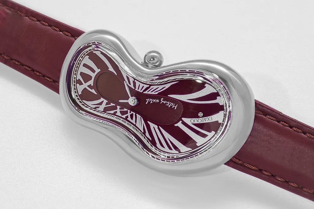 Exaequo Classic Melting Watch SS Italian Burgundy Dial Watch sold by Jura Watches product image thumbnail 2