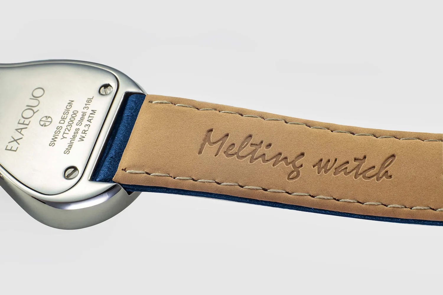 Exaequo Classic Melting Watch SS Blue Dial Watch sold by Jura Watches product image thumbnail 3