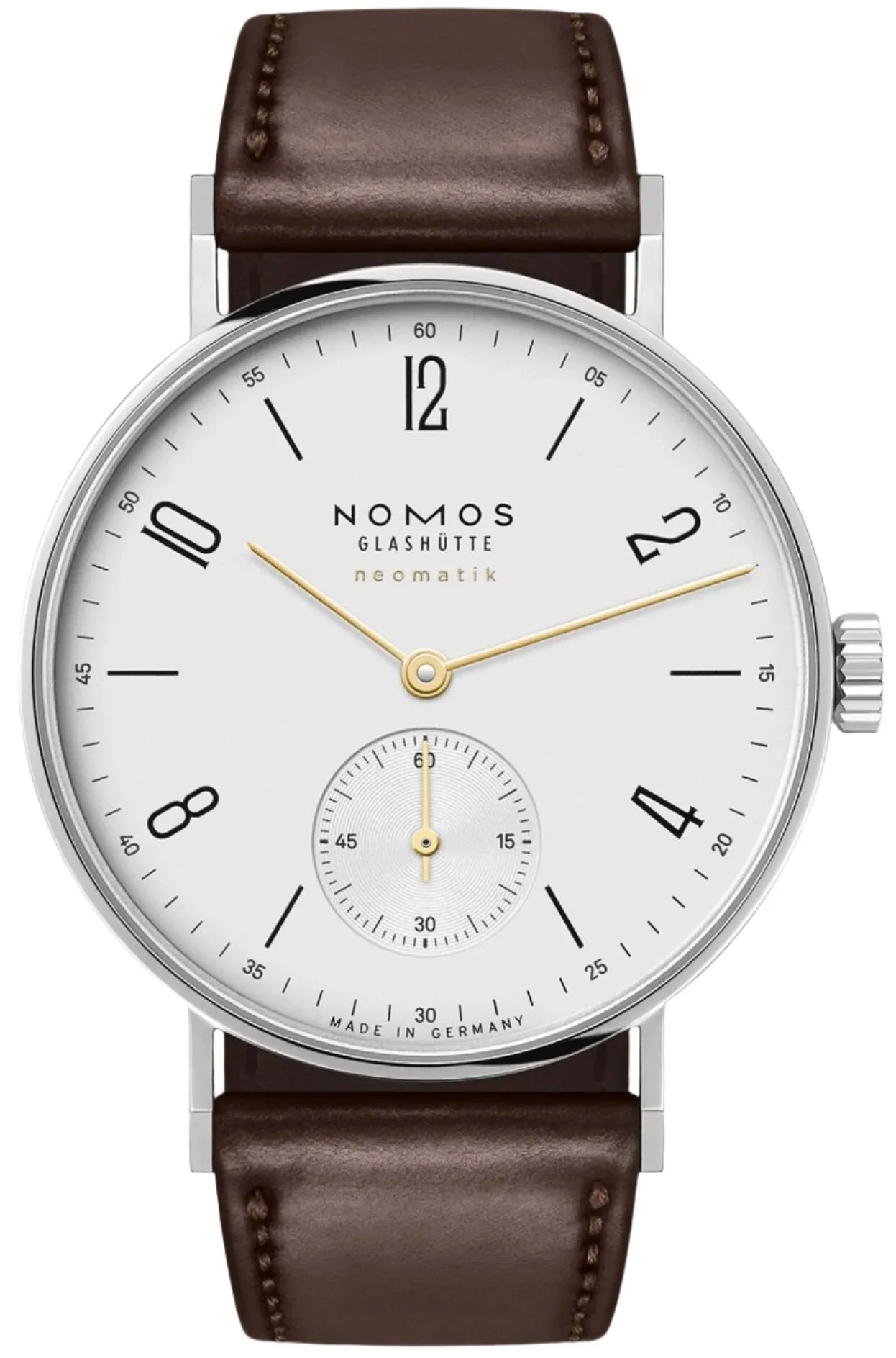 Nomos Glashutte Tangente Neomatik Dore Steel Back Watch sold by Jura Watches