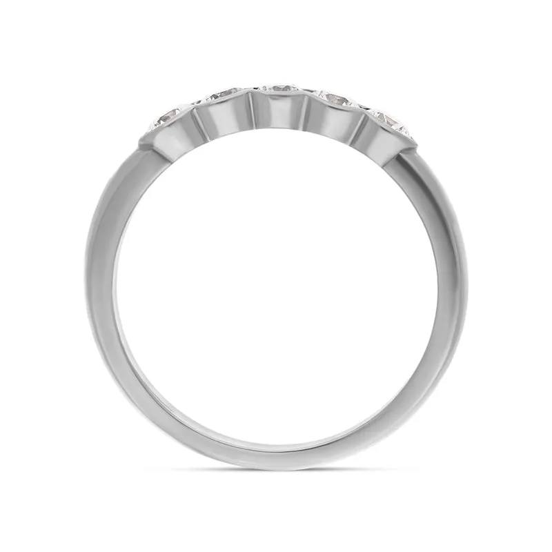 Platinum 0.50ct Diamond Brilliant Cut Bezel Set Wedding Eternity Ring sold by Jura Watches product image thumbnail 2