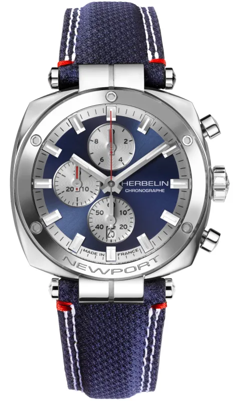 Herbelin Newport Heritage Chronograph Watch made by Jura Watches
