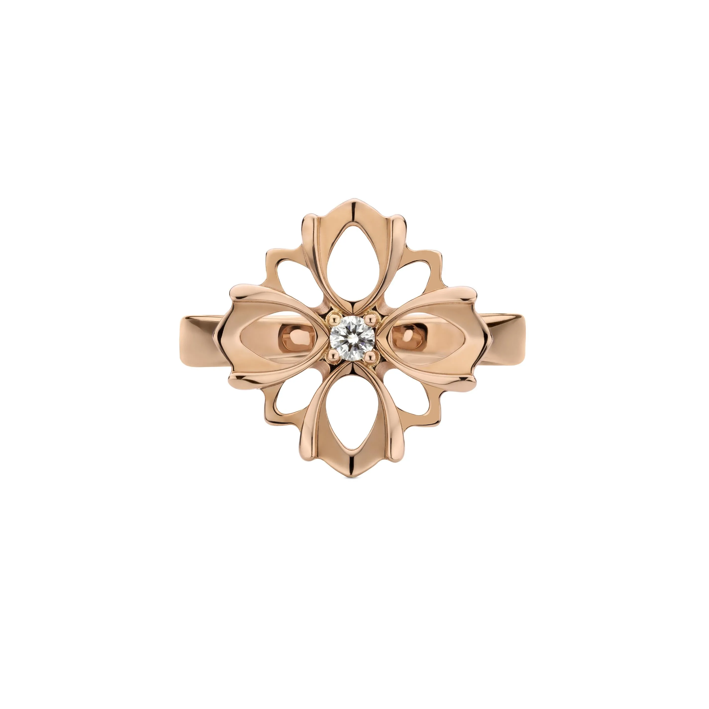 Gucci Flora 18ct Rose Gold Diamond Ring D sold by Jura Watches product image thumbnail 2