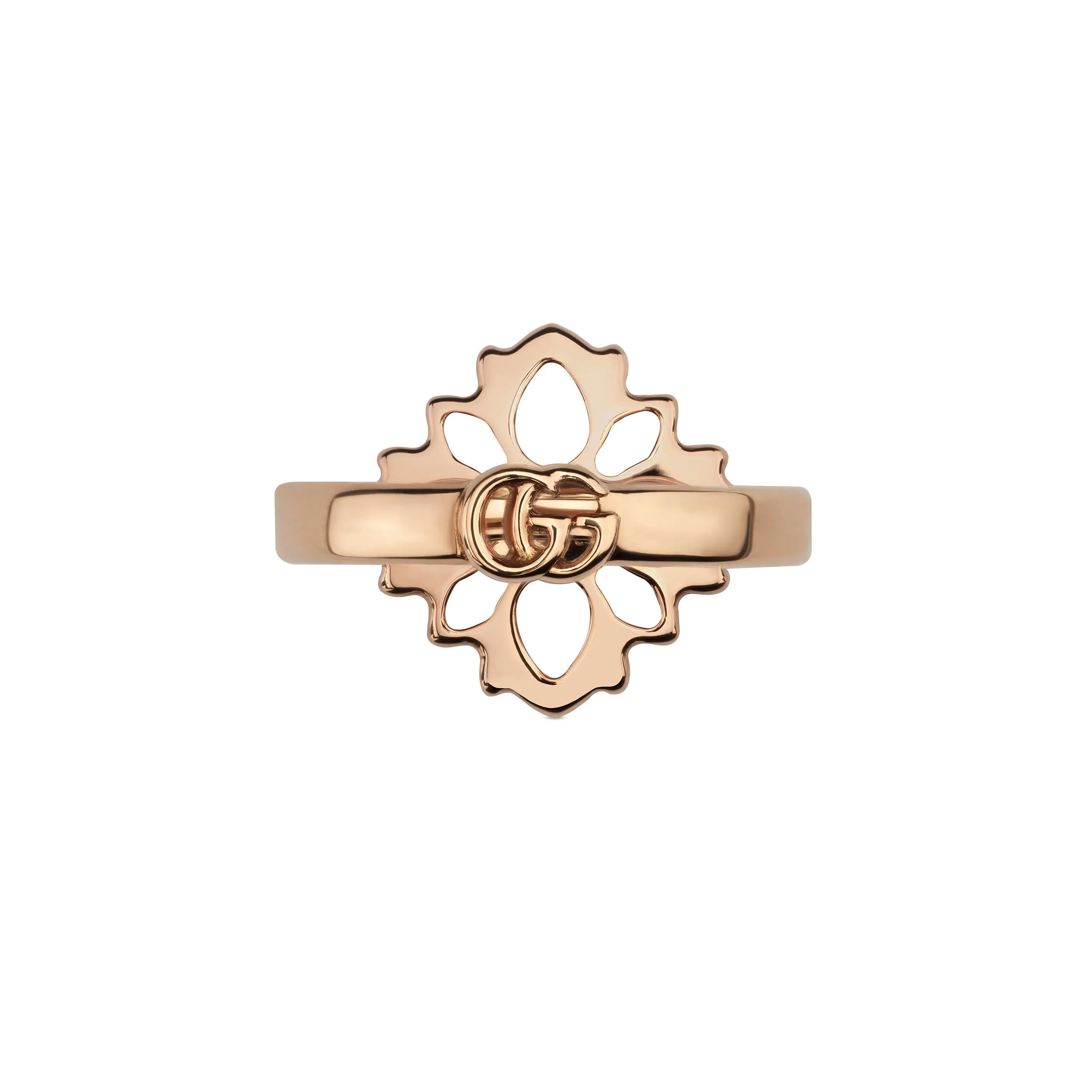 Gucci Flora 18ct Rose Gold Diamond Ring D sold by Jura Watches product image thumbnail 3