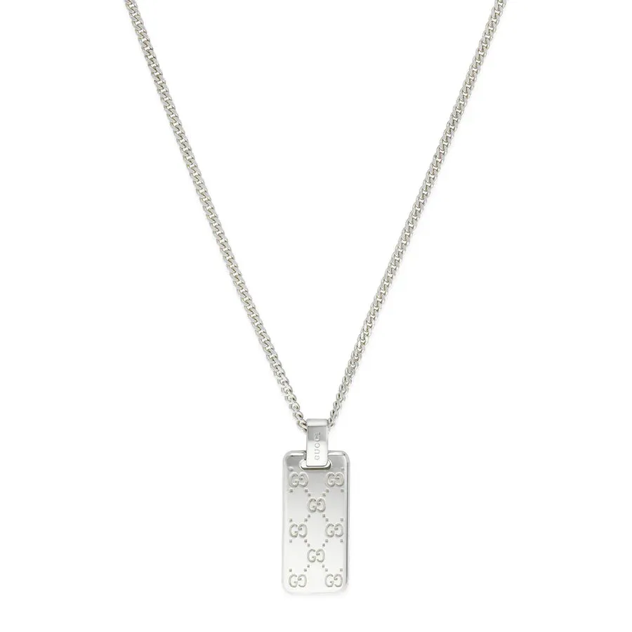 Gucci Signature Sterling Silver GG Tag Necklace sold by Jura Watches product image thumbnail 2