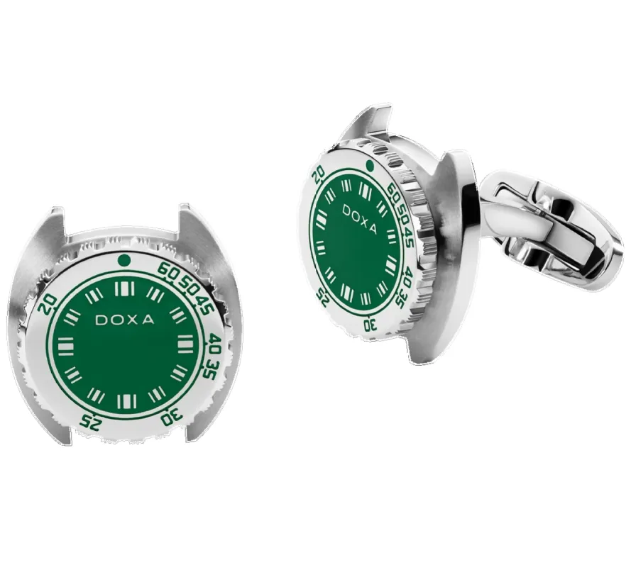 Doxa Cufflinks SUB Sea Emerald Green sold by Jura Watches