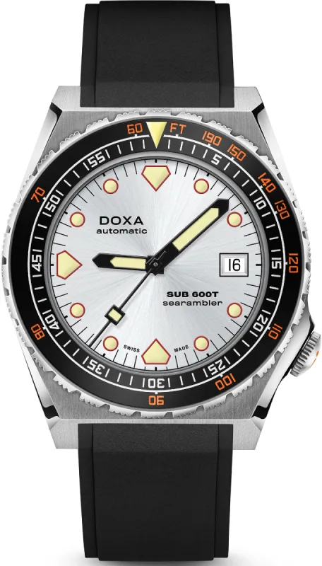 Doxa SUB 600T Searambler Rubber D sold by Jura Watches