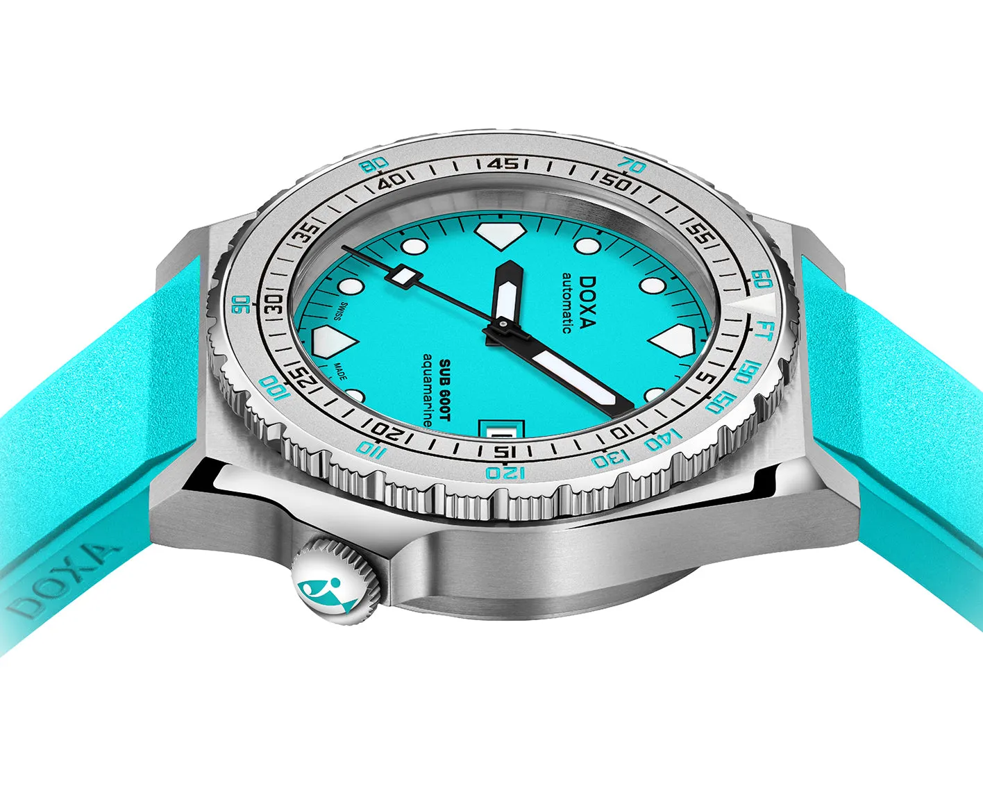 Doxa SUB 600T Aquamarine Rubber sold by Jura Watches product image thumbnail 3