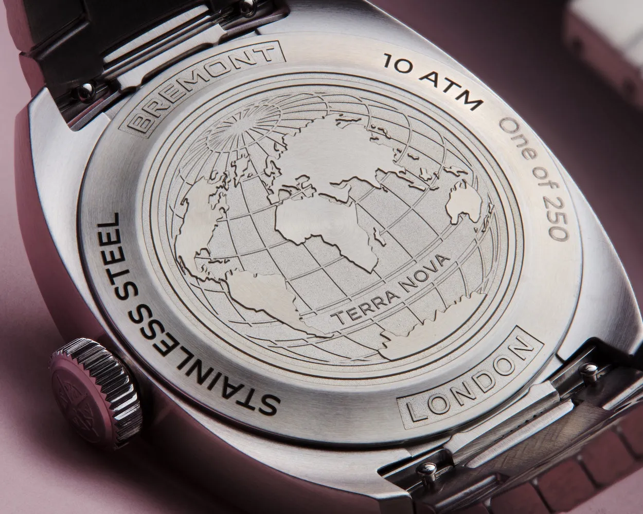 Bremont Terra Nova 38mm Pink Limited Edition Watch sold by Jura Watches product image thumbnail 2