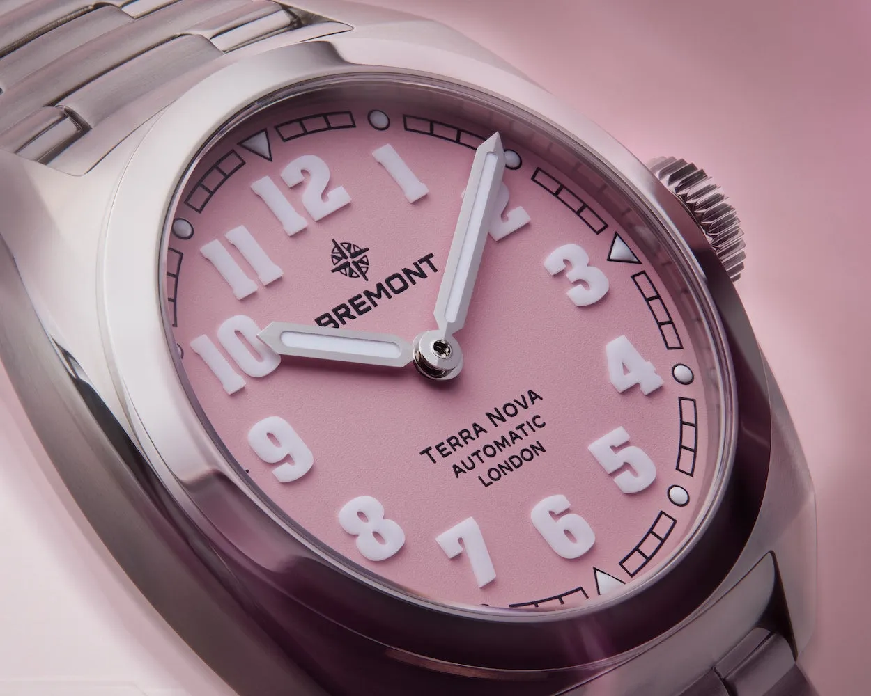 Bremont Terra Nova 38mm Pink Limited Edition Watch sold by Jura Watches product image thumbnail 3