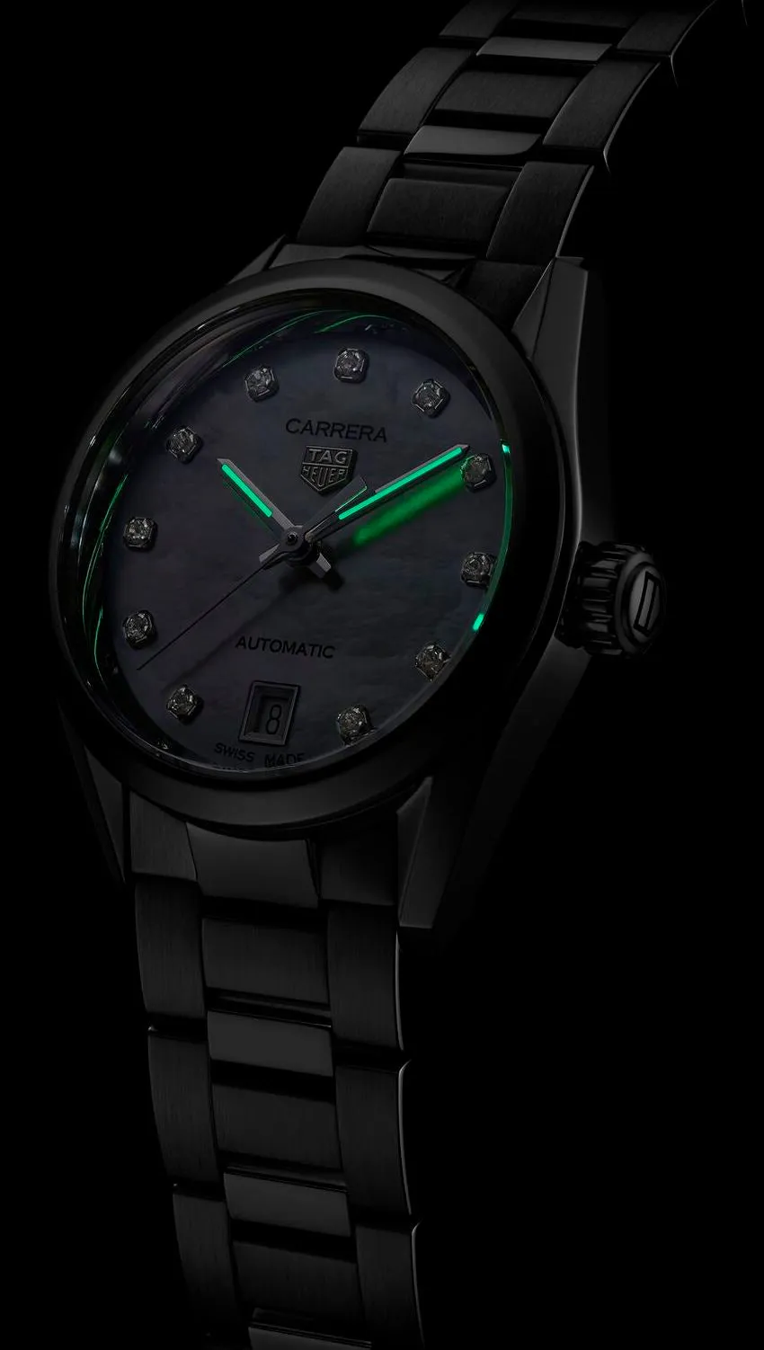 TAG Heuer Ex-Display Carrera Calibre 9 Automatic Ladies Watch sold by Jura Watches product image thumbnail 3