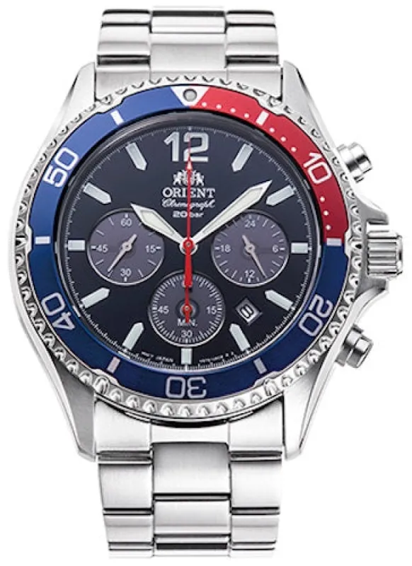 Orient Mako Solar Chrono Watch sold by Jura Watches