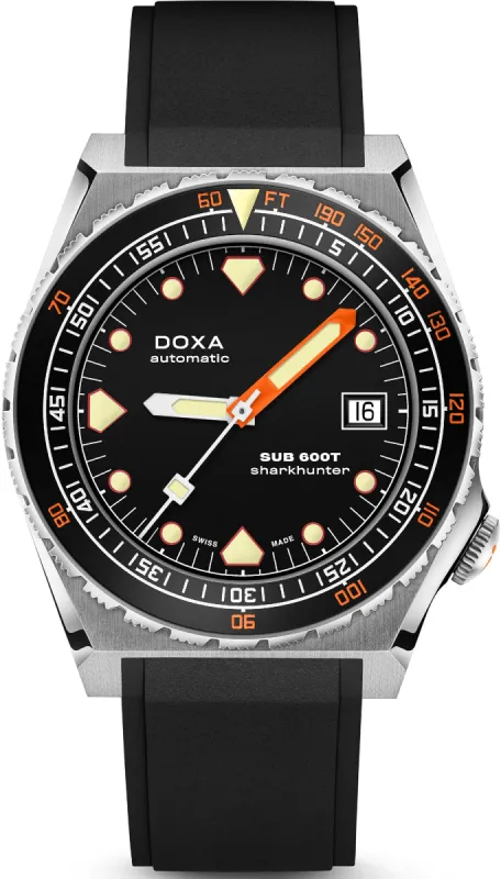 Doxa Watch SUB 600T Sharkhunter Rubber sold by Jura Watches