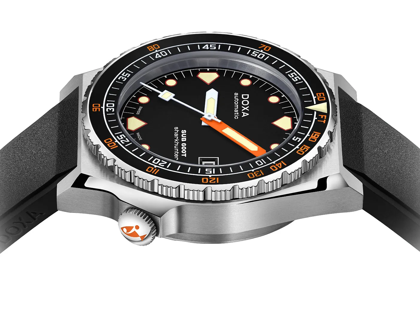 Doxa Watch SUB 600T Sharkhunter Rubber sold by Jura Watches product image thumbnail 3