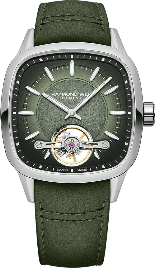 Raymond Weil Freelancer Calibre RW1212 Green Watch sold by Jura Watches