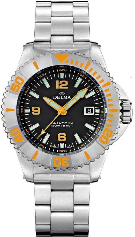 Delma Blue Shark IV Black Limited Edition Watch made by Jura Watches