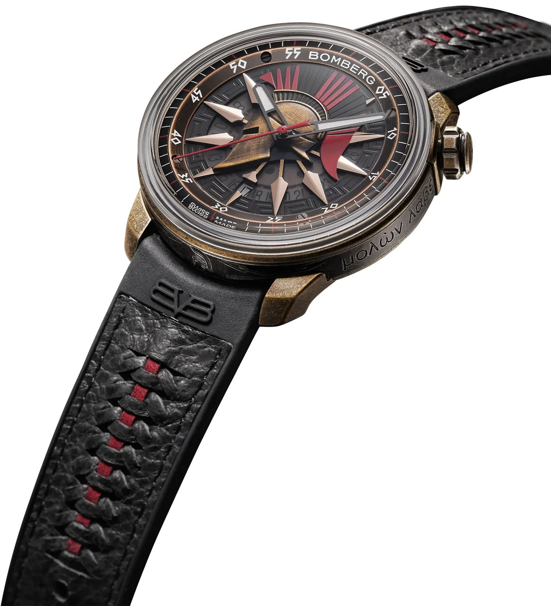 Bomberg Watch BB-01 Auto Spartan Red Black Limited Edition sold by Jura Watches product image thumbnail 4