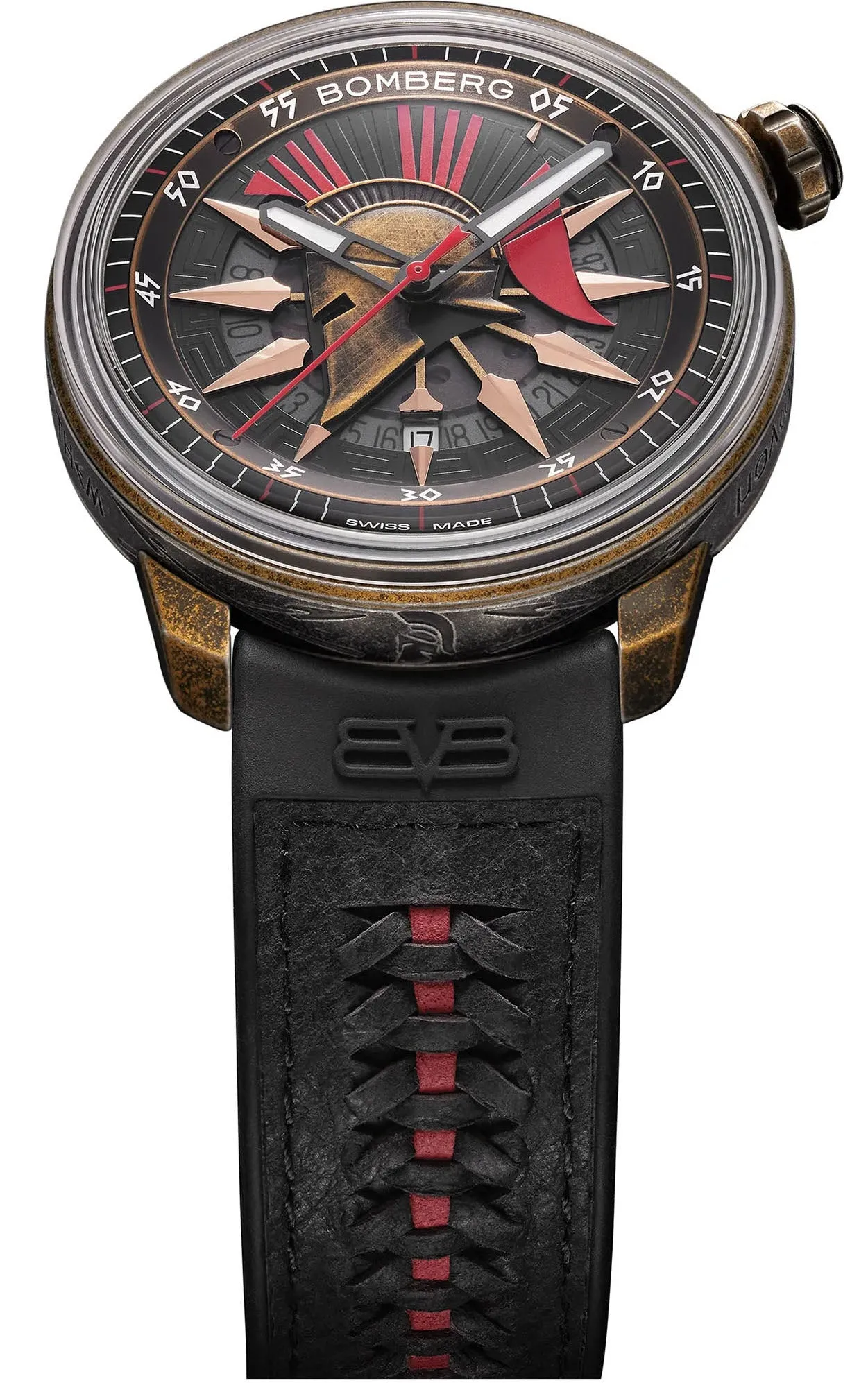 Bomberg Watch BB-01 Auto Spartan Red Black Limited Edition sold by Jura Watches product image thumbnail 3