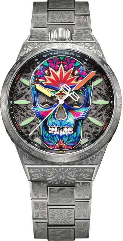 Bomberg Bolt-68 Neo Tattooed Skul II Limited Edition Watch sold by Jura Watches
