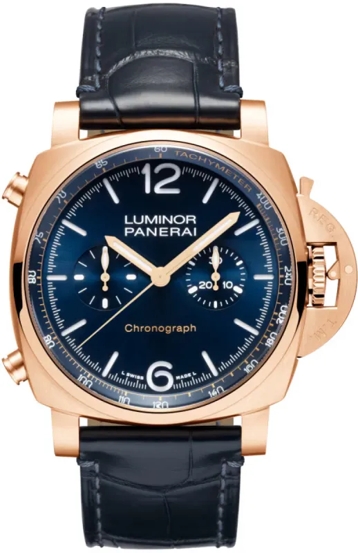Panerai Luminor Chrono Goldtech Blu Notte Watch made by Panerai