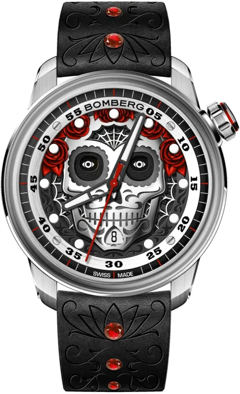 Bomberg BB-01 Auto Dia De Los Muertos Limited Edition Watch sold by Jura Watches