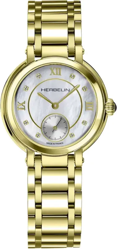 Herbelin Galet Yellow Gold PVD Watch sold by Jura Watches