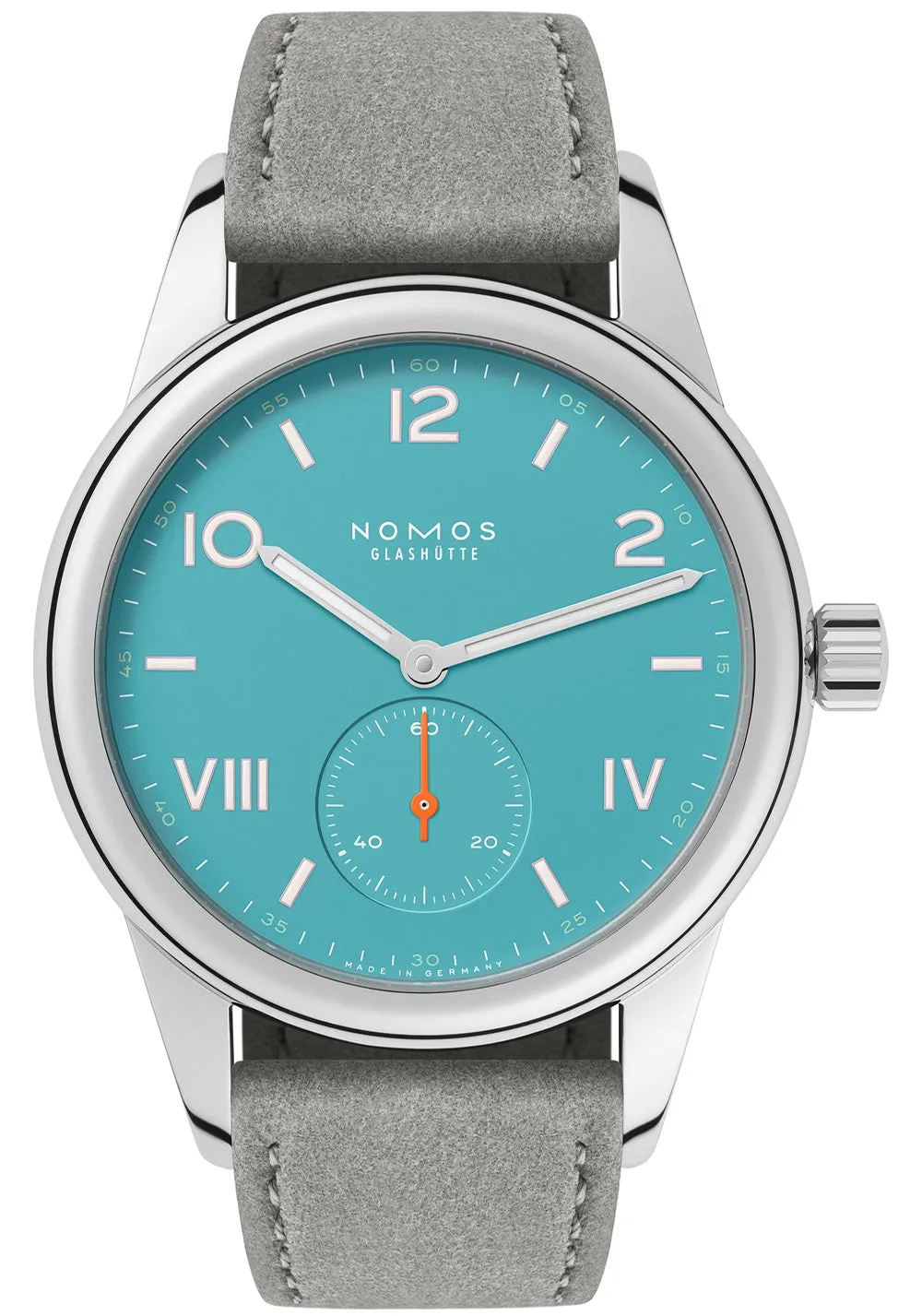 Nomos Glashutte Club Campus Endless Blue Steel Back Watch sold by Jura Watches