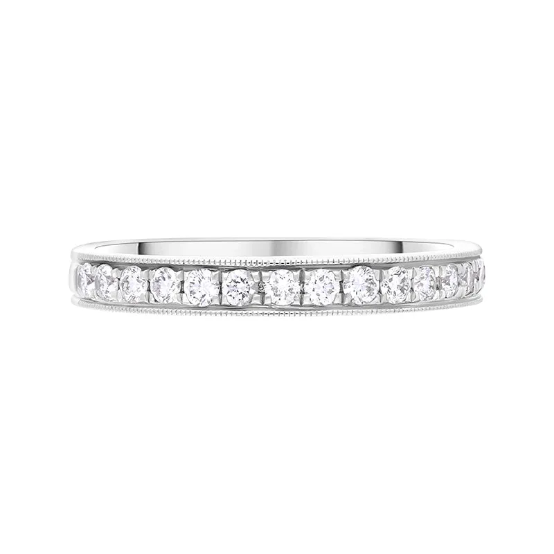 18ct White Gold 0.30ct Diamond Half Eternity Ring sold by Jura Watches product image thumbnail 3
