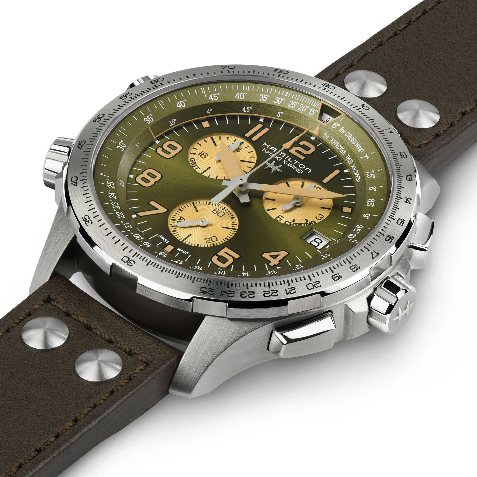 Hamilton Khaki Aviation X-Wind GMT Chrono Quartz Watch sold by Jura Watches product image thumbnail 2