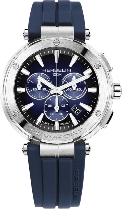 Herbelin Newport Chronograph Watch made by Jura Watches