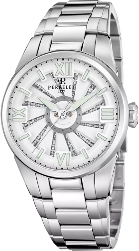 Perrelet Turbine Lady Frost Bracelet Watch sold by Jura Watches